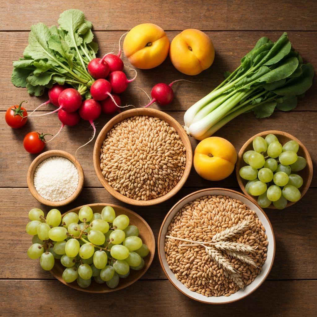 Fresh natural ingredients and wholesome foods